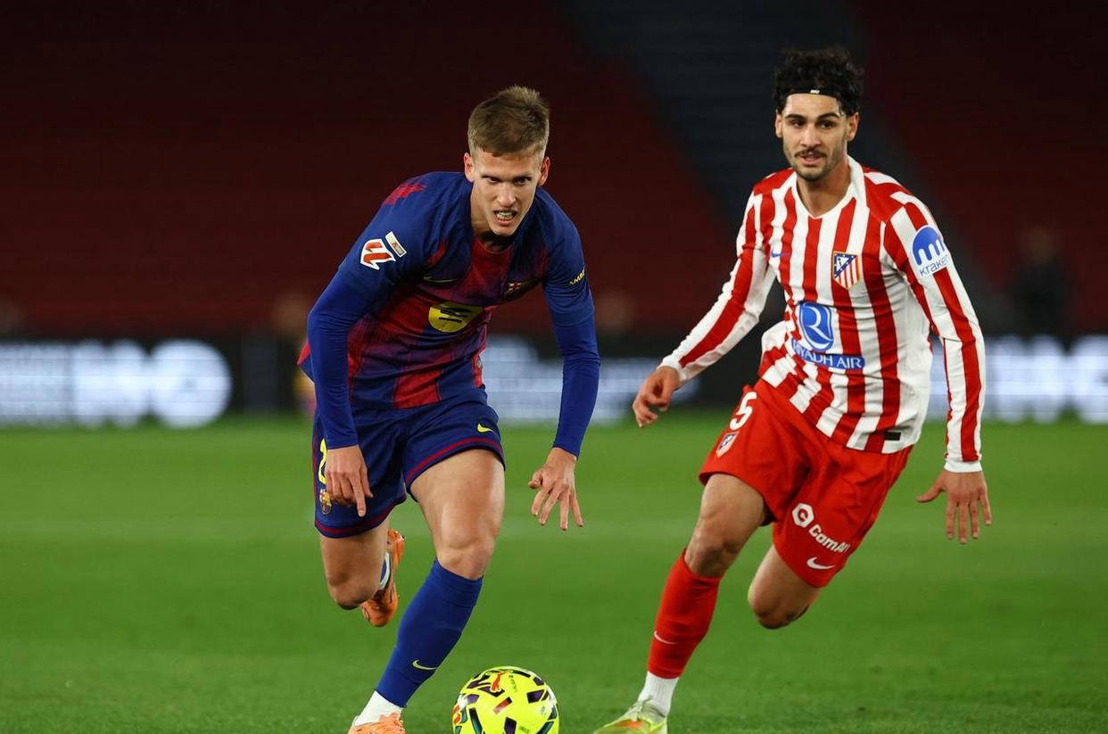 巴萨逆转取胜却遭重创！全场最佳奥尔莫肩膀脱臼，赛季提前报销